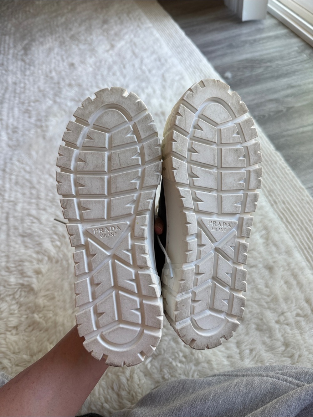 Black Platform Chunky Sneakers Size 37 | Worn Once | White Lug Sole - Picture 7 of 7